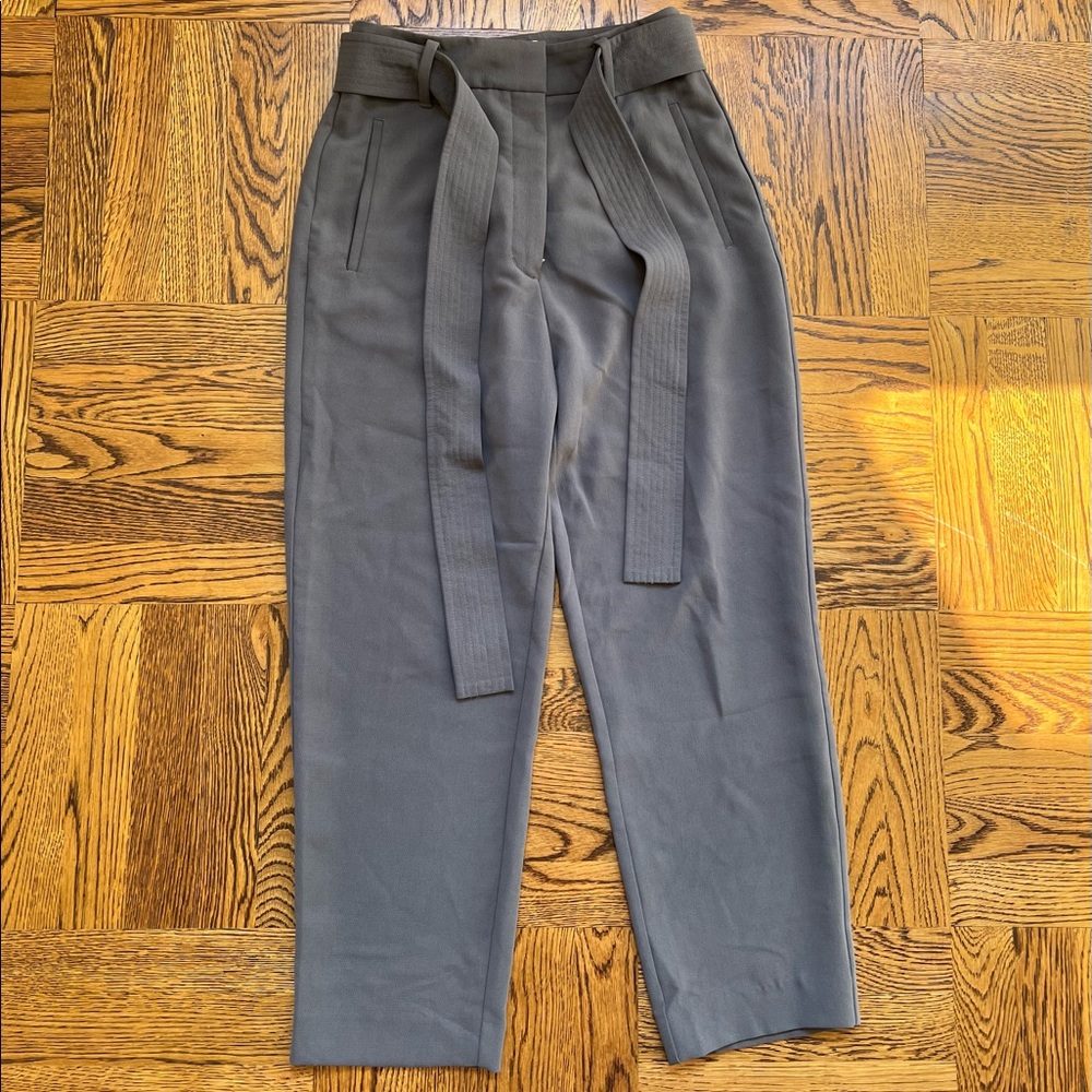Aritzia Wilfred brand tie-front trousers